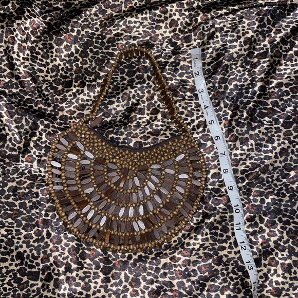 Wood Beaded Mini Bag - Picture 5 of 14